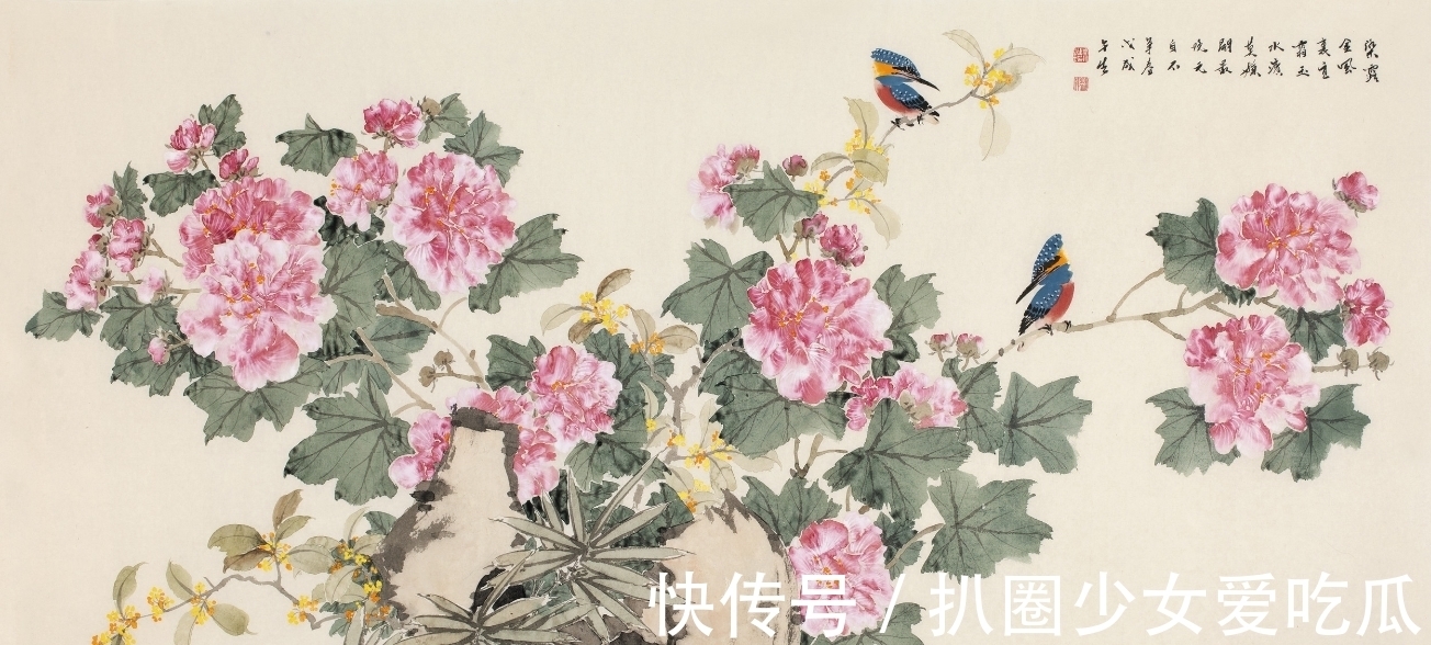 工笔&周午生:兼顾工笔与写意的花鸟画,格调雅正又赏心悦目