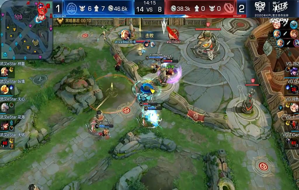 中路|2分钟破中路一塔击杀数7-0领先！寒夜：这支eStar季后赛将更可怕！