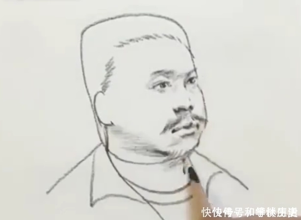 胡子!美术生手绘胡子大叔,看到线稿以为是青铜,一波操作后给跪了