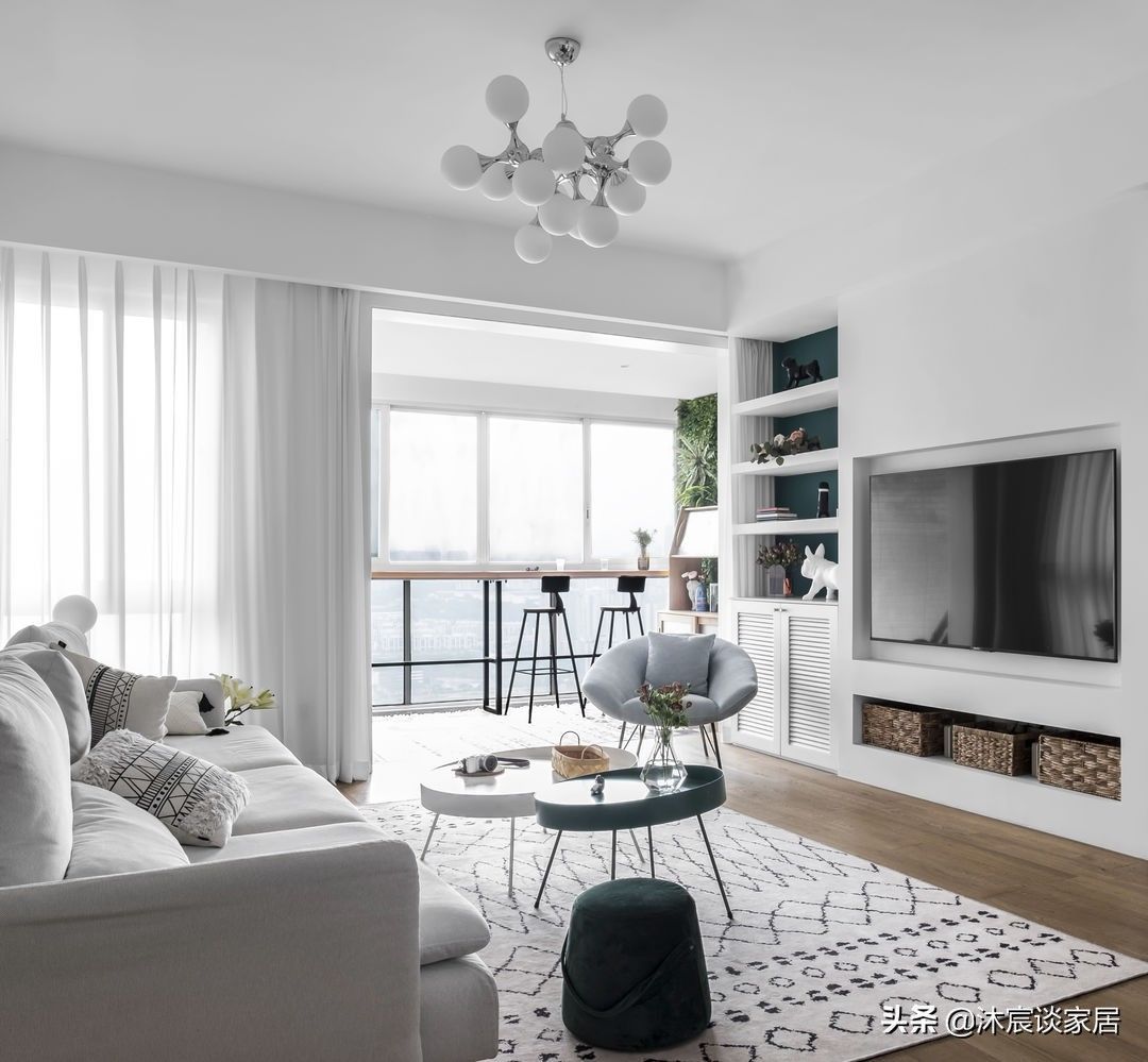 帽间|向往田园生活的夫妻俩,把家装得清爽大方,还有让人快乐的大阳台