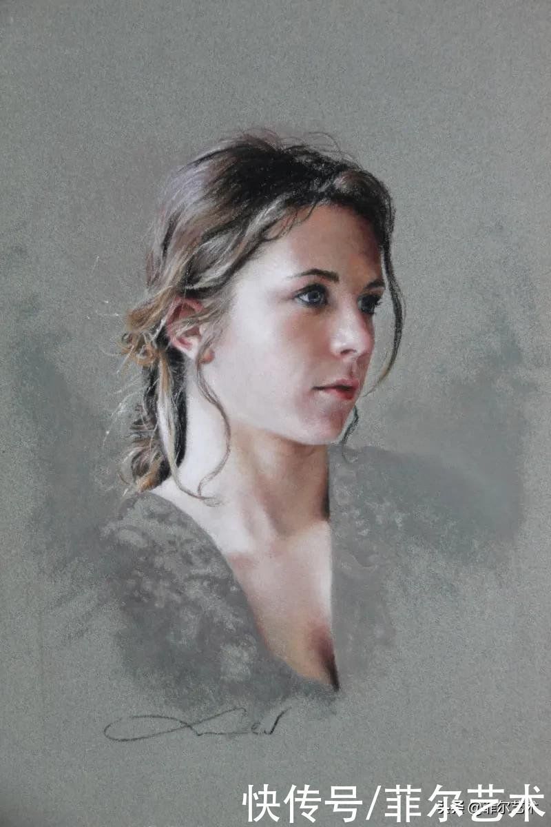 艺术学院$法国女粉彩大师,描绘的女性之美,细腻柔和