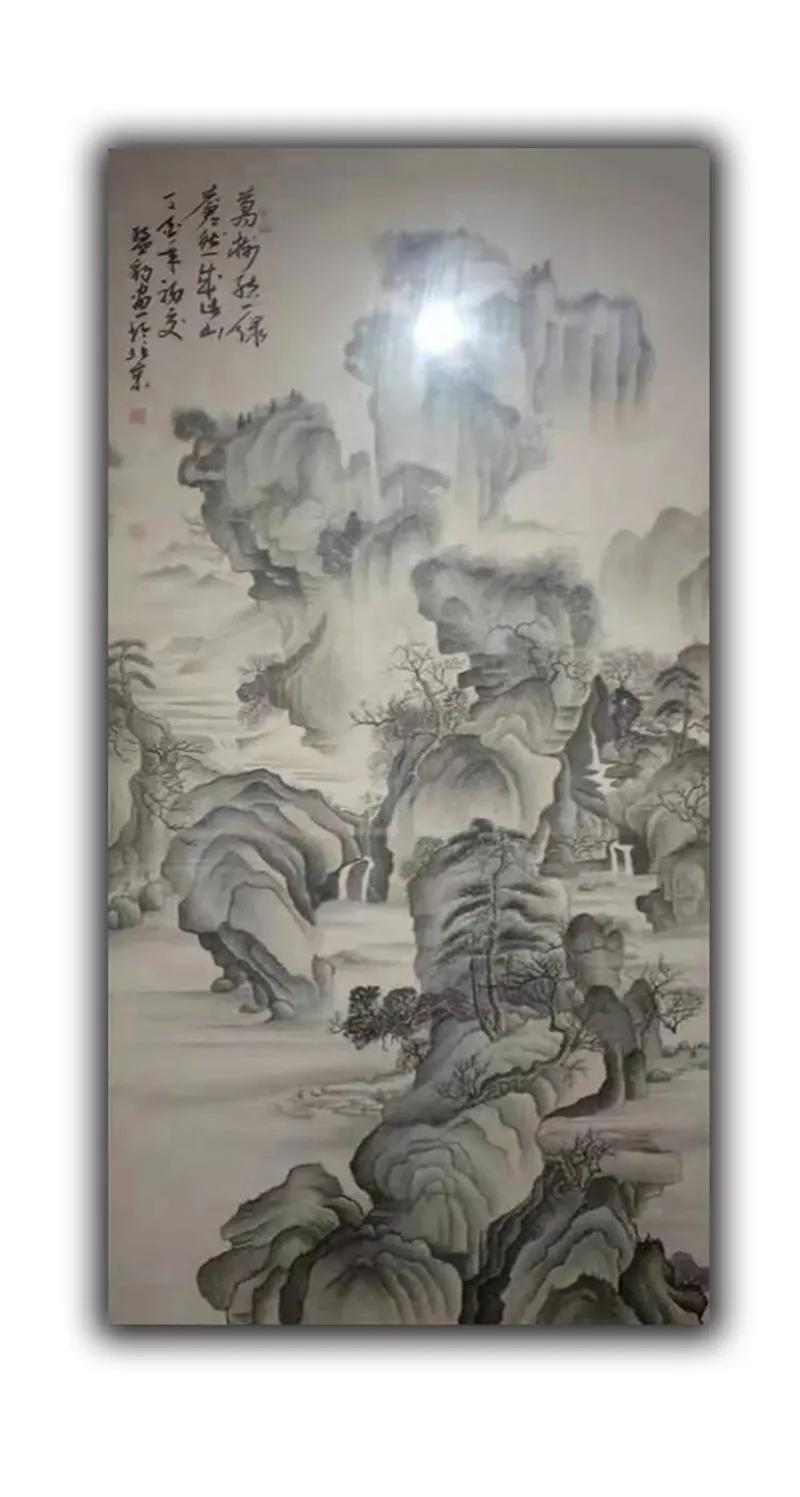 墨忠虎一一刘猛豹中国水墨工笔榕树创始人作品鉴赏