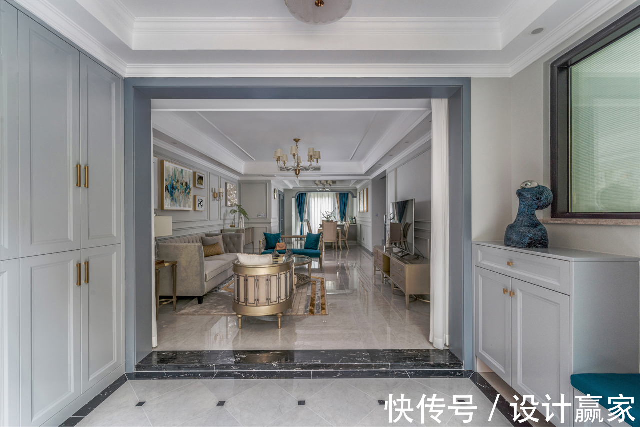 时尚|297㎡时尚美宅,华丽优雅的简美轻奢风,晒晒现场照