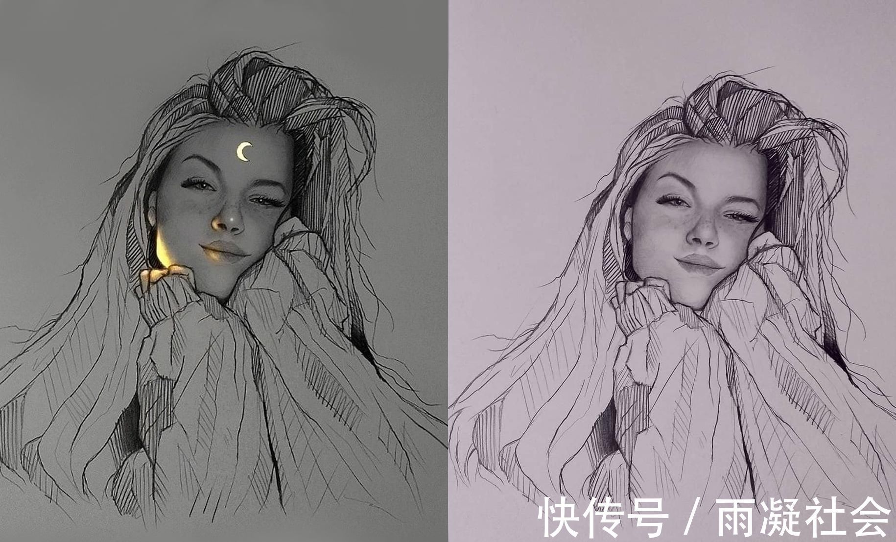 笔刷&素描会发光想要画出这种效果,其实只需几分钟