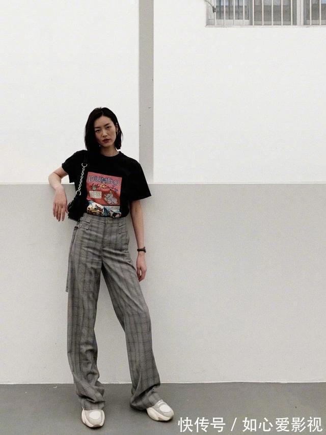 拖地裤|阔腿裤大势已去!今年最火的“裤王”是它,遮肉显高,150都爱了