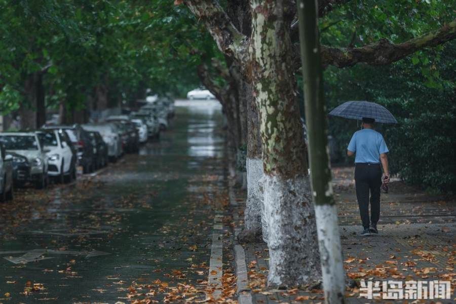 雨中漫步八大关