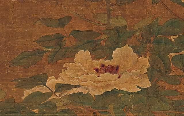 北宋时期|900年前的一幅古画,牡丹花下一只猫,旁边还藏着一条蛇