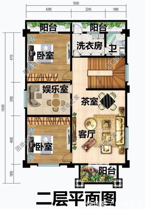 客厅|一楼商铺二三楼居住的三层住宅图，这是不是你要找的建房设计？