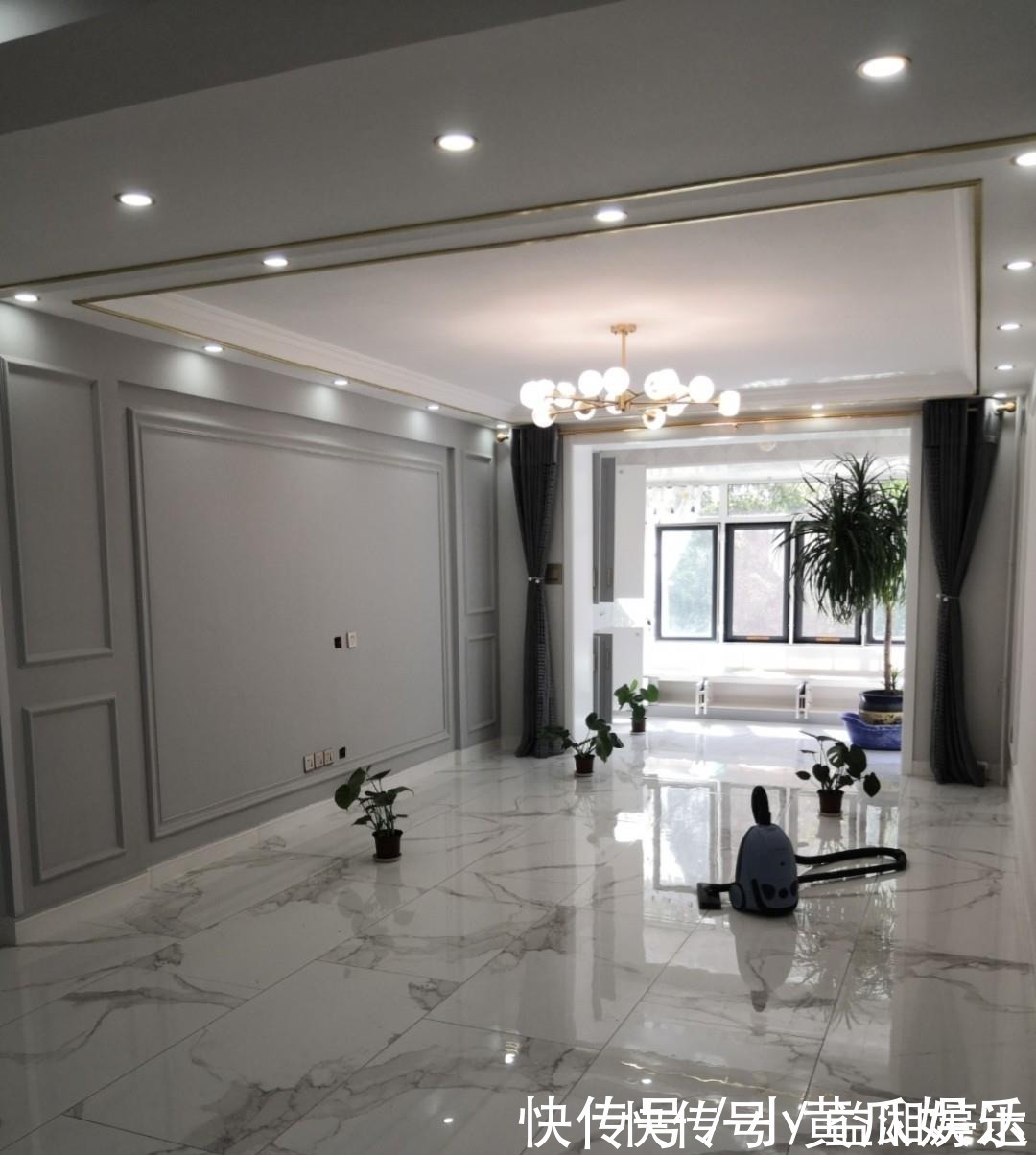 瓷砖|140平新房,历时四个月完工,全屋铺贴瓷砖,还没家具就很漂亮