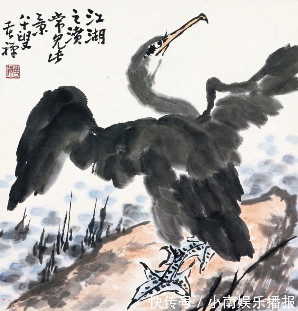 草书$李苦禅:写意画,不是画出来的,笔笔全都是写出来的!