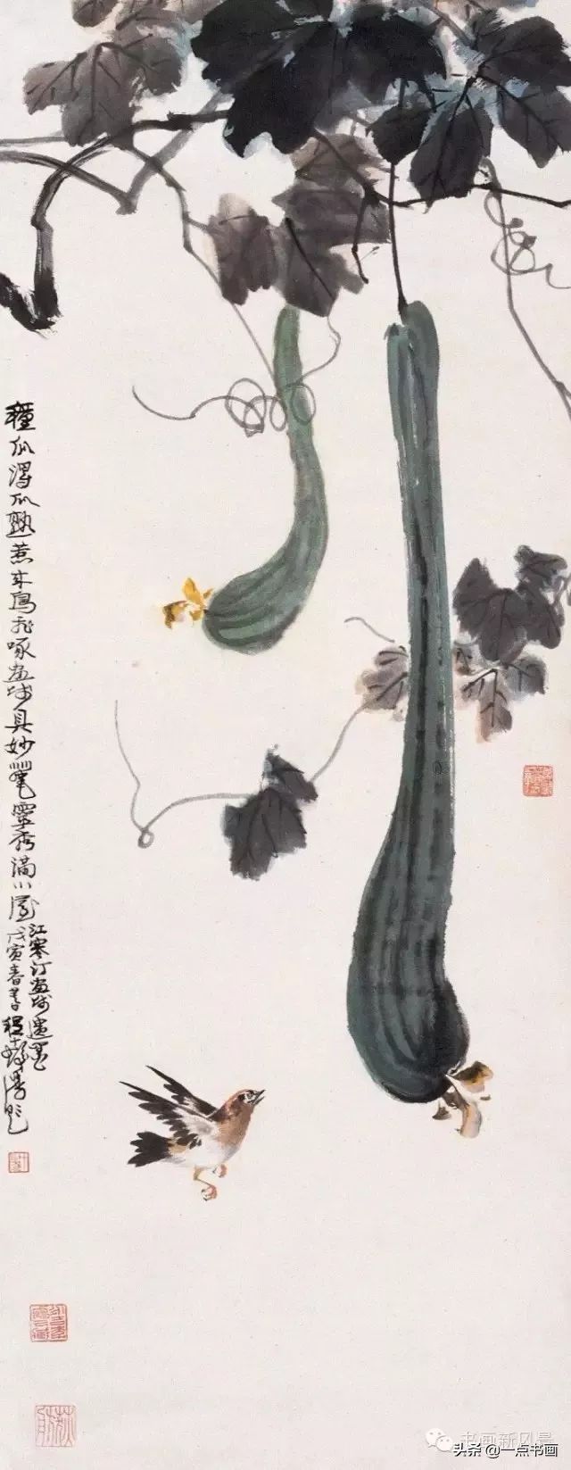 花鸟画@江寒汀 笔下的飞鸟30幅,不愧当代海派花鸟画第一人