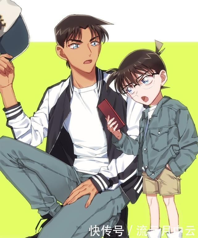 位画师的笔下|在画师的笔下，柯南被团宠，很有爱！