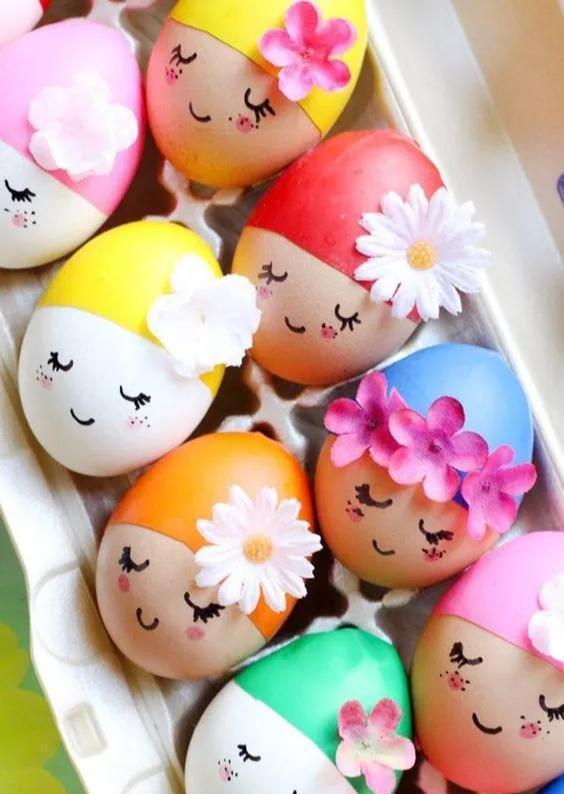 鸡蛋壳&蛋壳创意手工,大人小孩都可以学,只是简单画画,成品非常好看