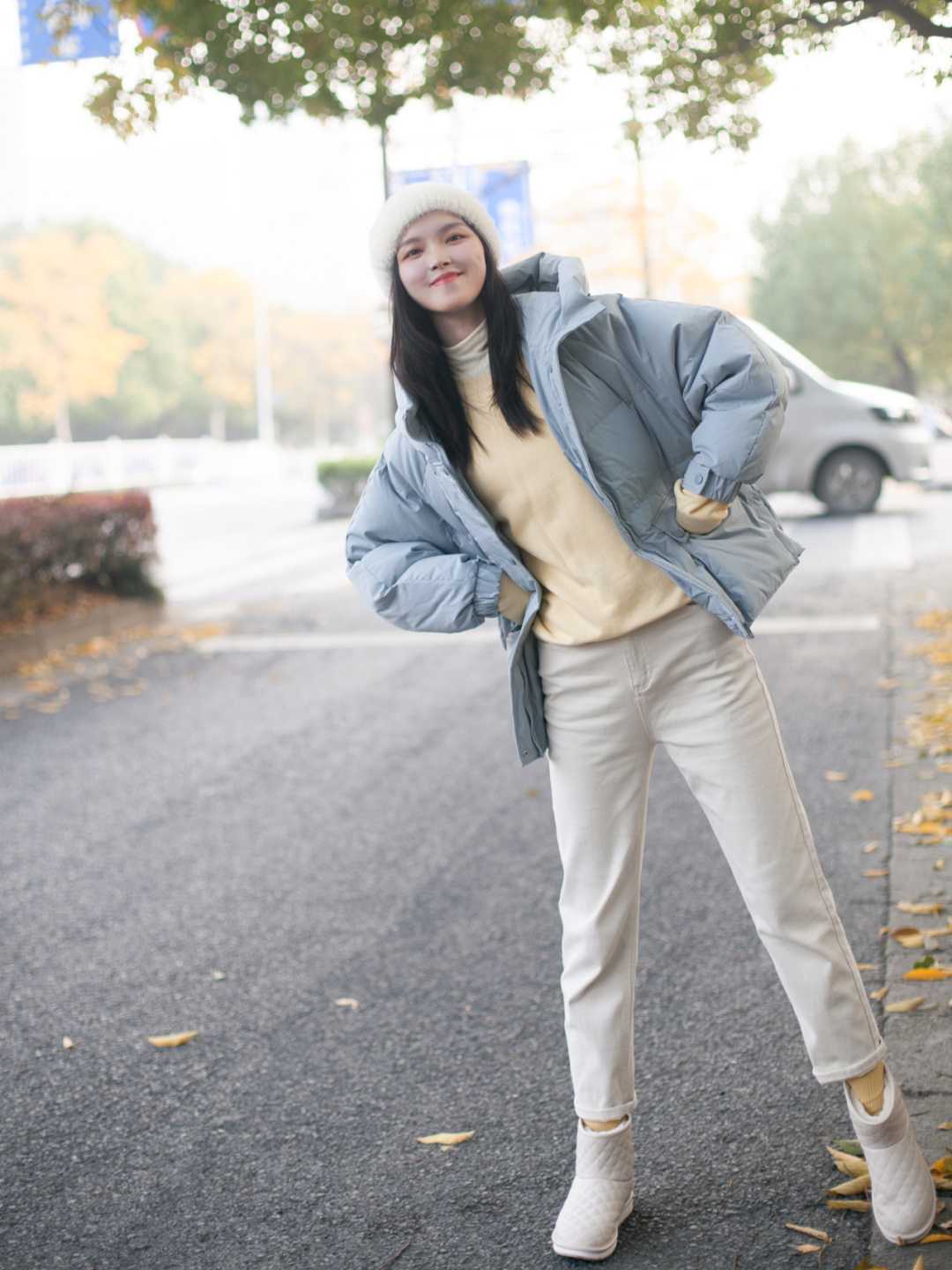 衣身 彩色羽绒服怎样选才不浮夸,照搬照抄这几种颜色,上身效果超棒