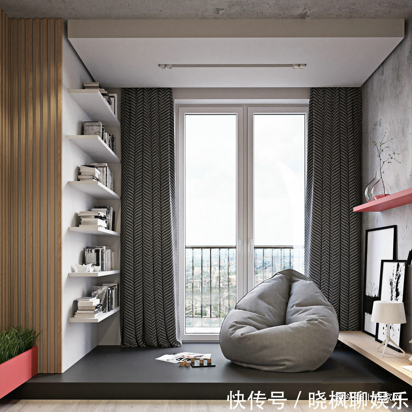 工业风|110m2工业风,不规则灯饰,民族风地毯,落地窗,释放生活压力!