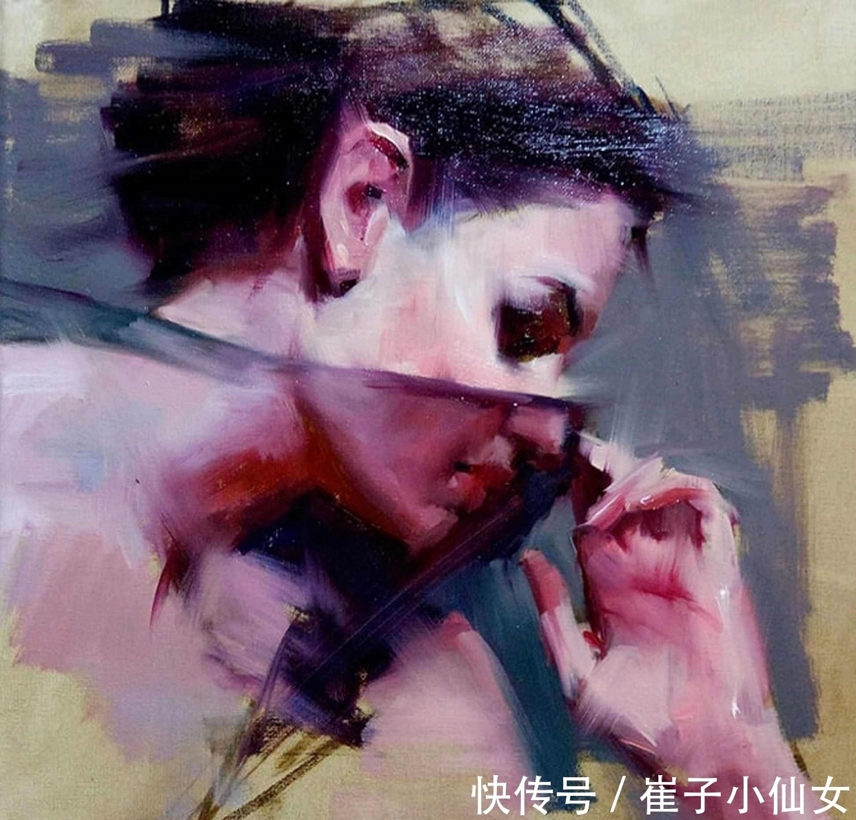 库里@用画笔展现东方魔力的女艺术家——库里和她的女性题材画作