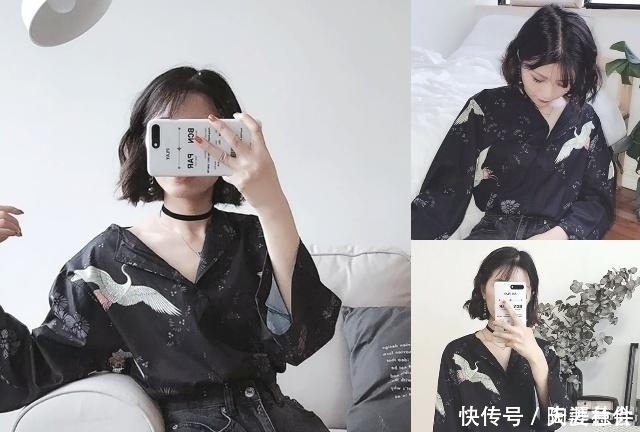 发型|今年流行的“齐下巴烫”发型，剪了这4款之后，又美又显脸小！