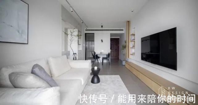 透视|76㎡小三居，经典黑白灰+飘窗榻榻米，从玄关美到卧室