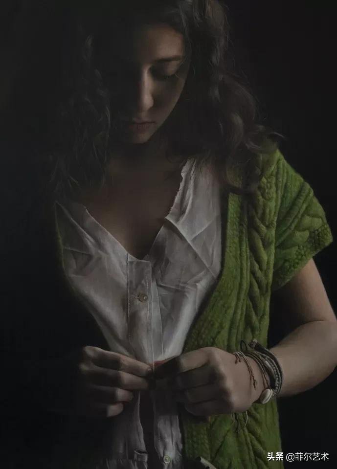 安妮·罗达!法国画家安妮·罗达超高清、超写实人物油画作品欣赏