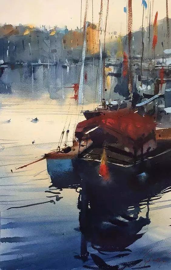 风景&轻盈、通透的谢尔盖.库尔巴托夫风景水彩画