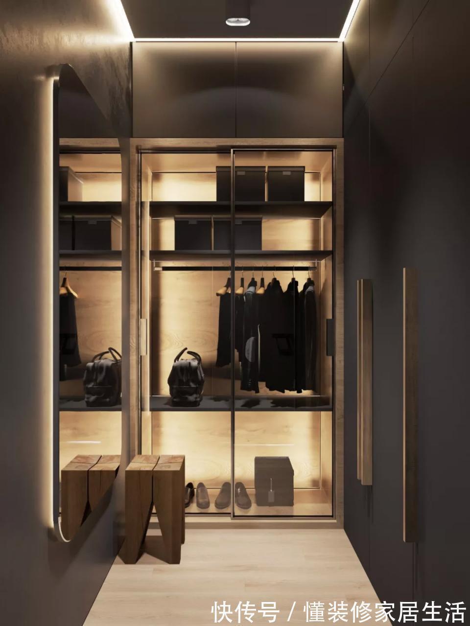 玄关|别再盯着北欧风啦，看看人家66㎡小户型轻奢风，豪宅也被秒成渣