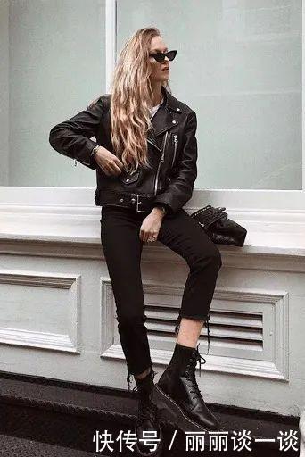 马丁靴的30个穿搭示范,可甜可盐,时髦炸了!