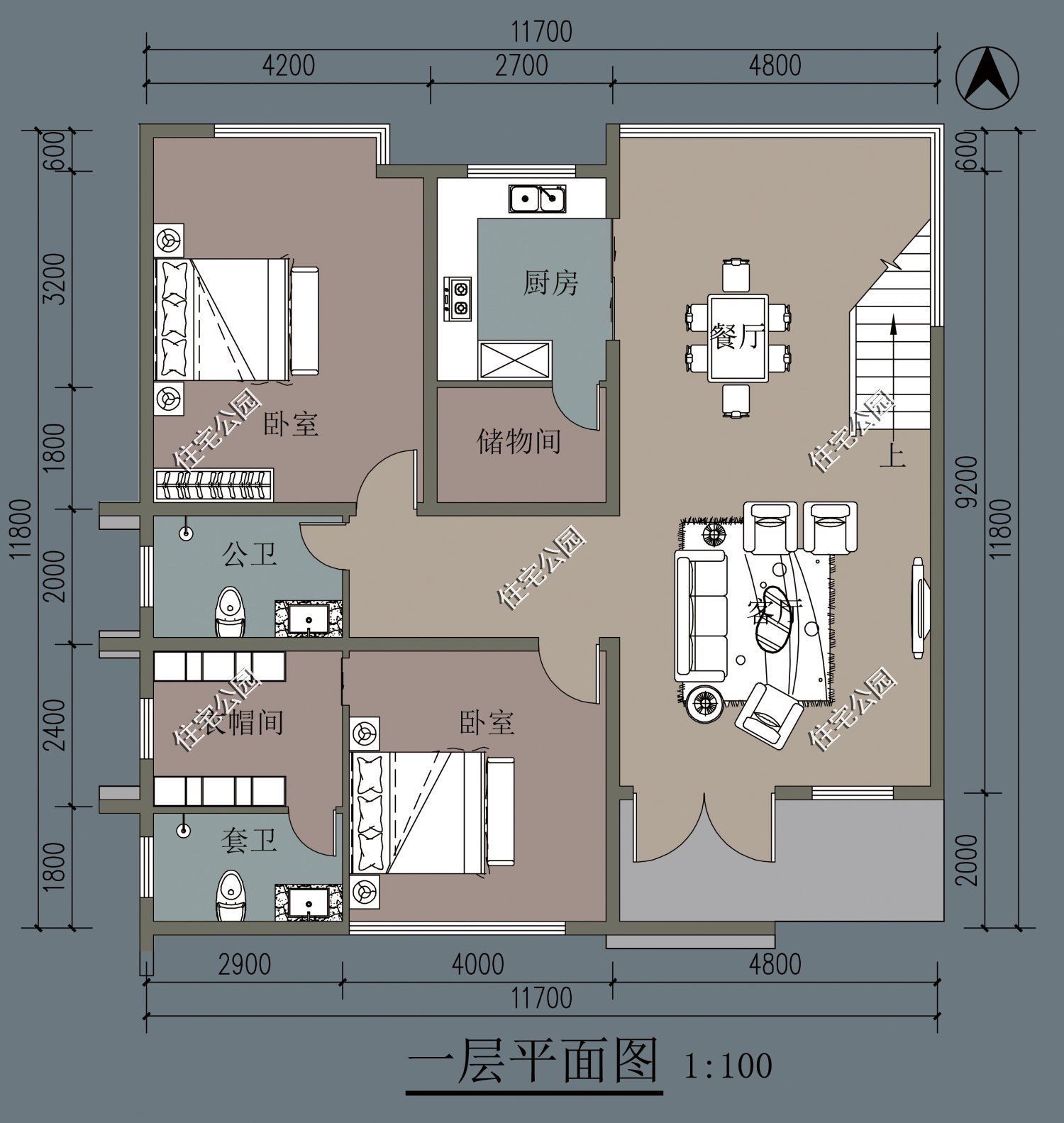 户型|农村建房想省钱？看看这10套平屋顶户型，20来万就能建好