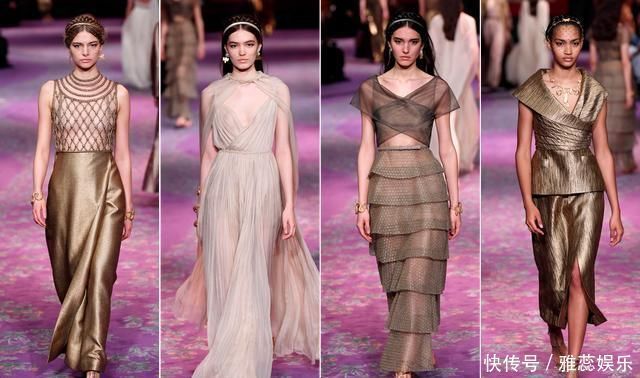 看完迪奥2020年发布的77套时装,我只想说4个字“金碧辉煌”