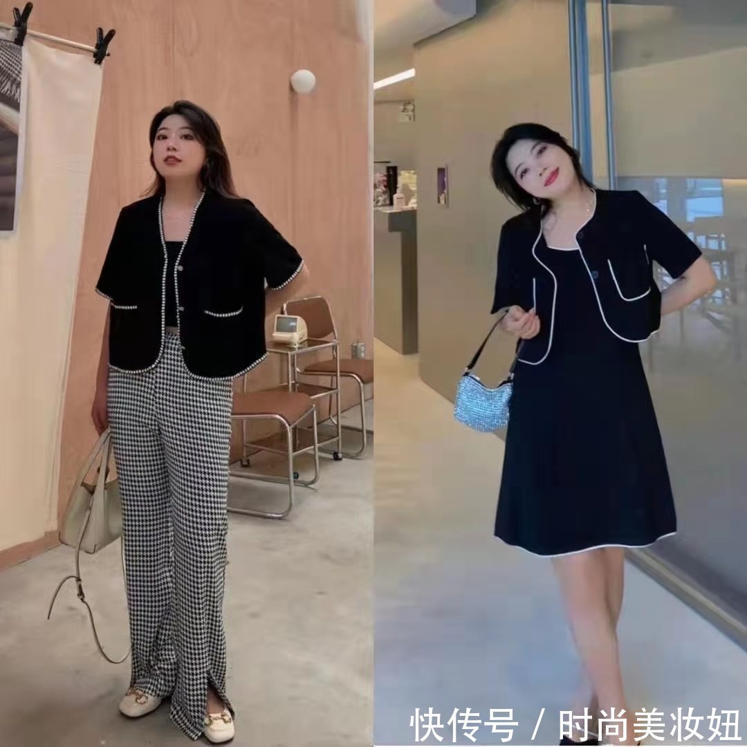 身材|时尚与身材无关,1米65体重135斤穿出洋气范,没小蛮腰照样美