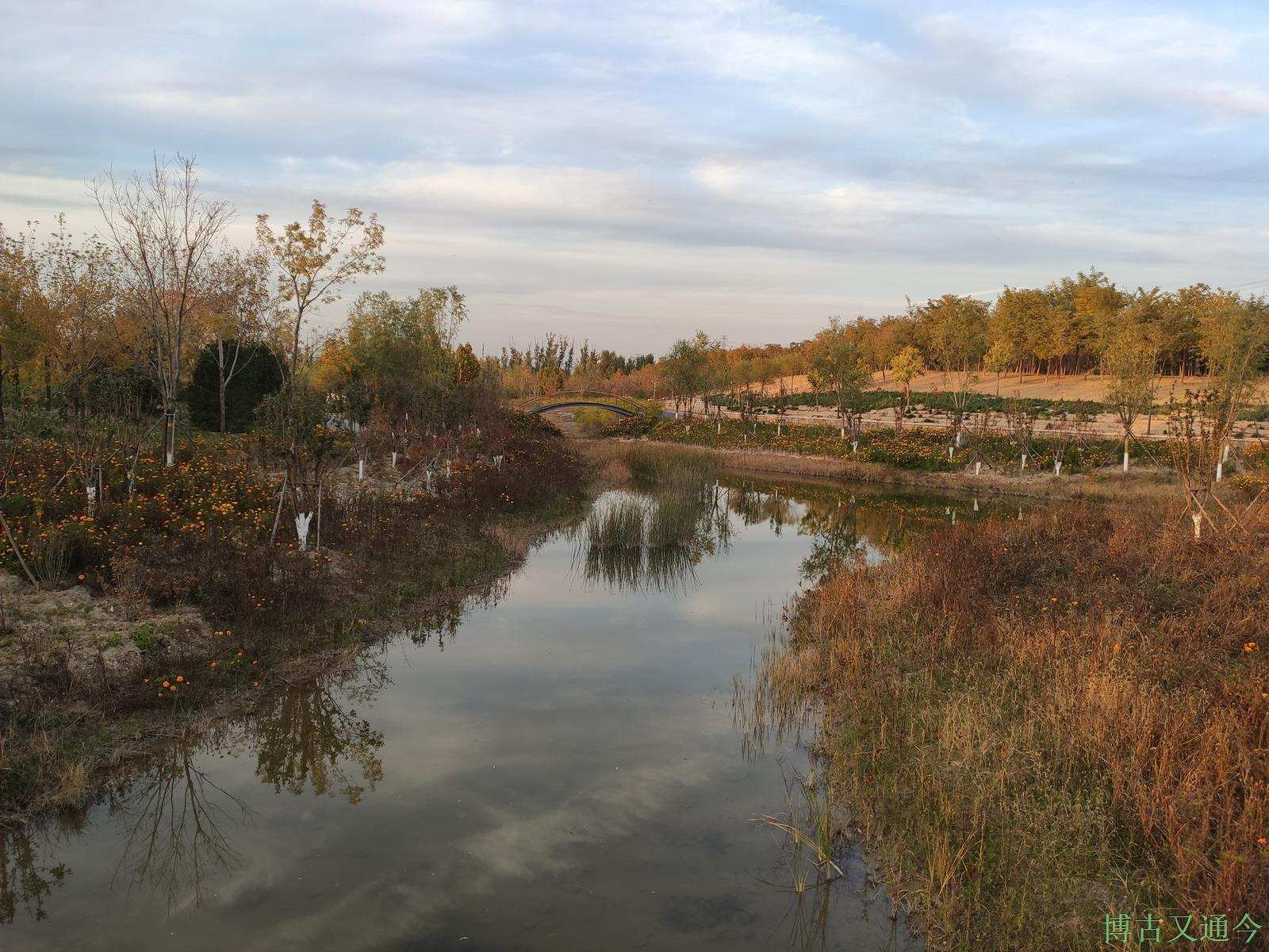 灭亡|夕阳下的温榆河示范区东园(下),看火星般颜色的日落