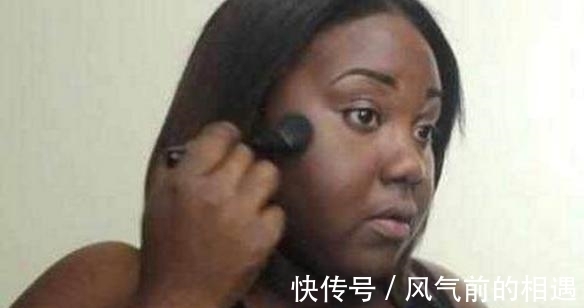 粉底|非洲胖女孩化妆,每次用掉半瓶粉底,化妆后的样子,美的让你叫哇