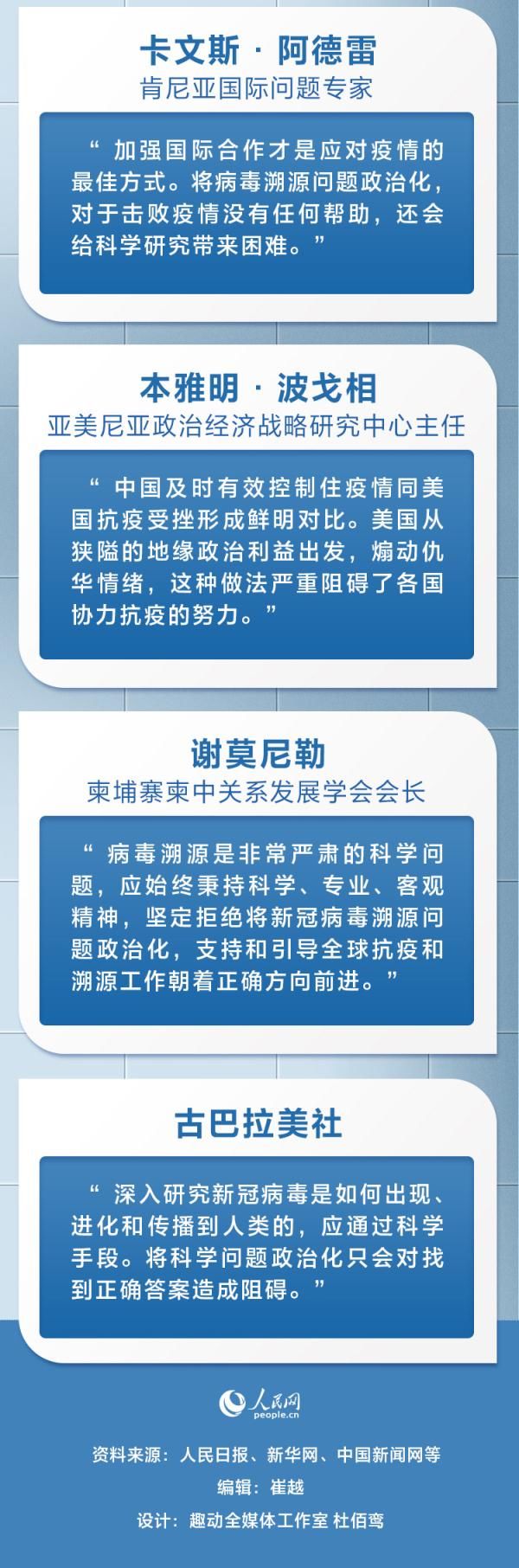 国际社会|正义之声！国际社会反对将新冠病毒溯源政治化