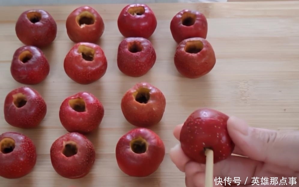 山楂|冰糖葫芦的简单做法,酸甜脆口,不粘牙