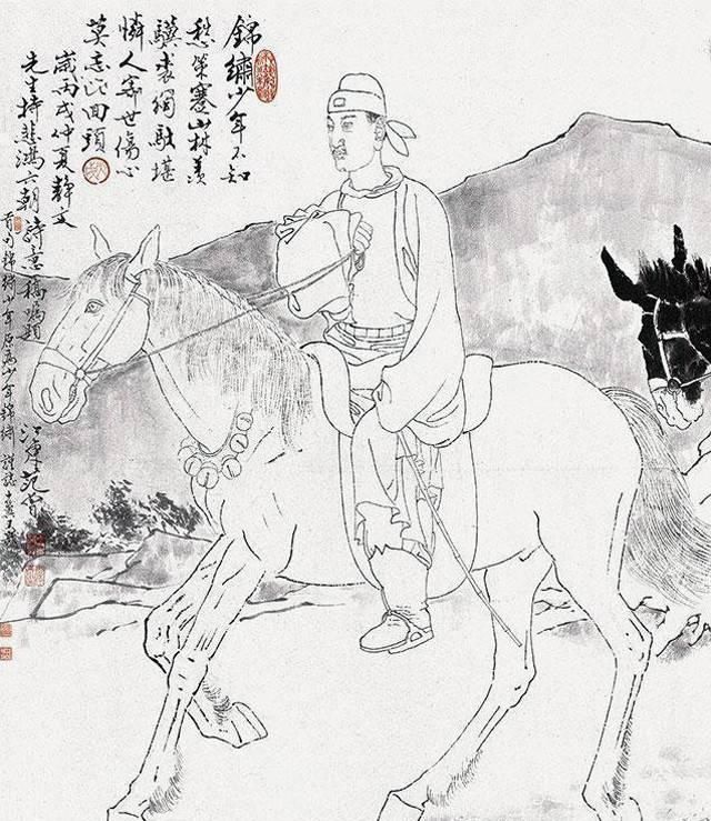 六朝诗意图|徐悲鸿画一半不想画了,范曾自信补画,翻车了吗