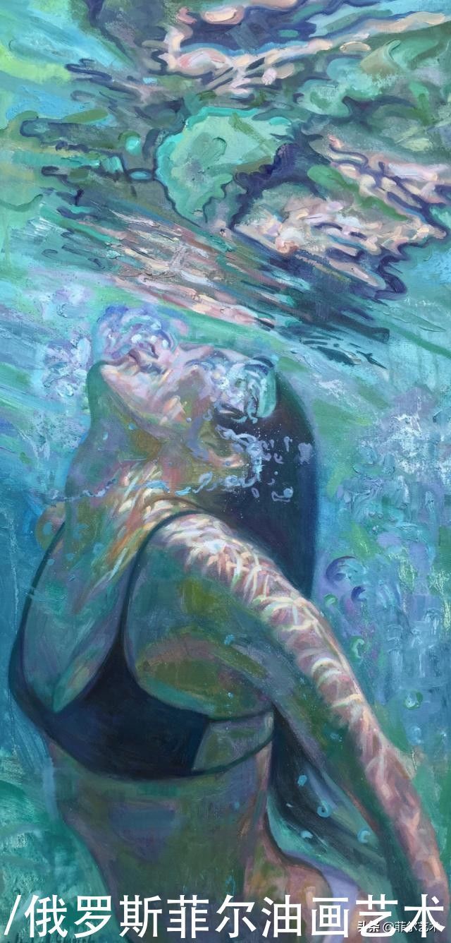 emrich|沉浸在海水里的女性,美到窒息的油画作品,是不是惊到你