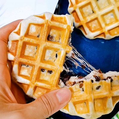 芝士红豆华夫饼