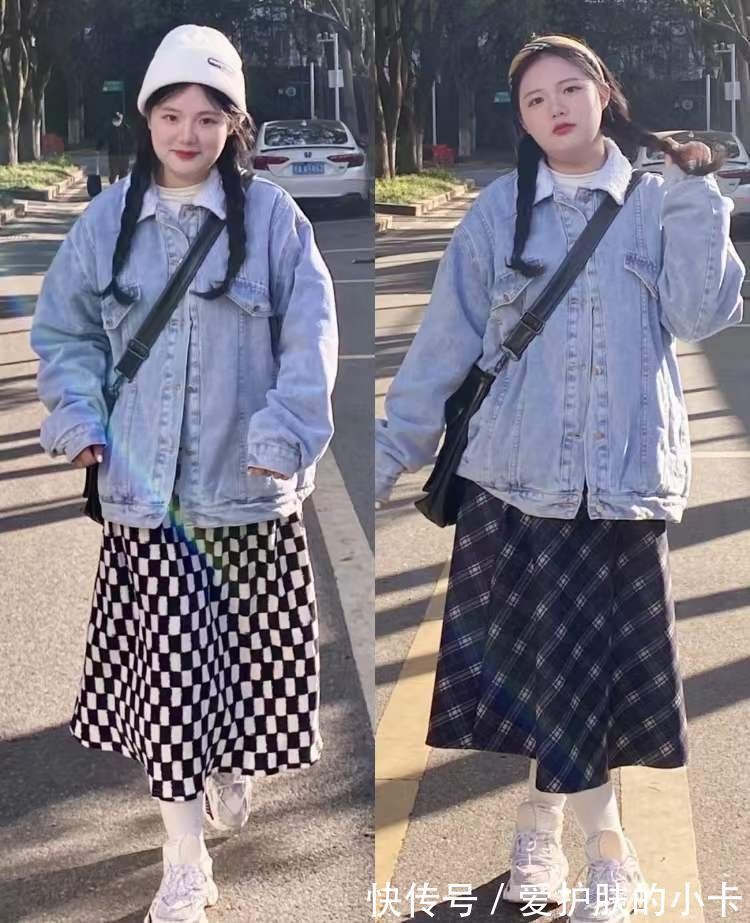 牛仔外套果然够经典,选对款穿得高级又吸睛,搭配半裙时髦洋气