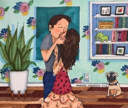 插画$14张关于女生的插画,每个女生都能在画中看到自己,极其真实