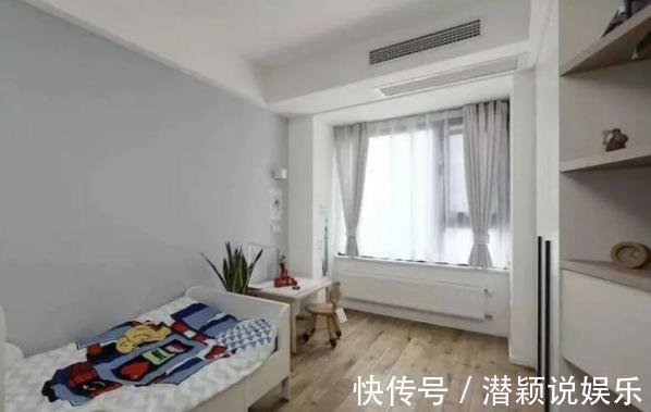 装饰|84㎡日式温馨时尚空间L型书架式电视墙，颜值高又可当收纳