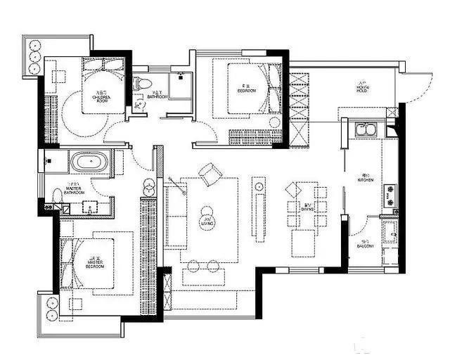 茶室|127㎡混搭新居,进门全景玄关,阳台改茶室,太迷人了