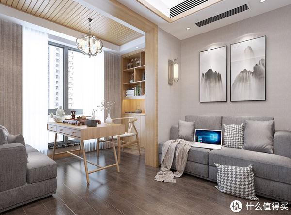 主卧室|全房原木色系的新中式风装修,真的很显温馨,简单又有品味,耐看