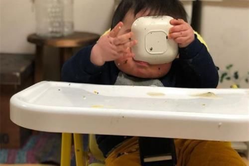 走红|妈妈晒娃丑照走红,宝宝用脸吃饭、擦窗户,网友:娃不要面子的吗