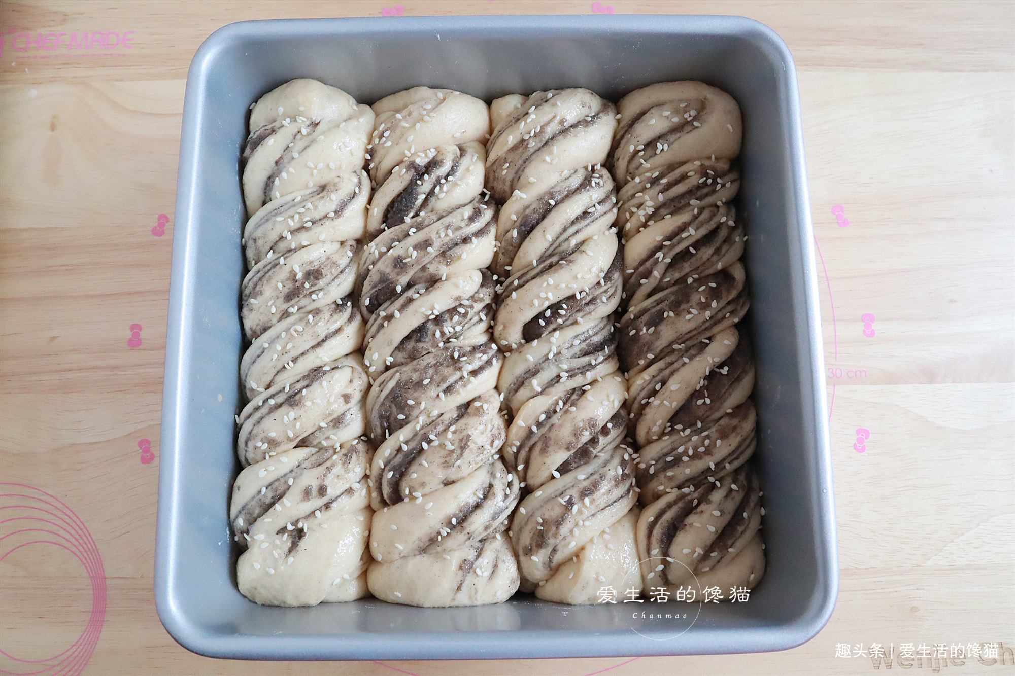 芝麻酱面包卷,柔软拉丝,超好吃,做法简单,小白也一次成功