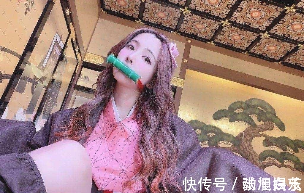三上悠亚|鬼灭之刃太火,祢豆子成热门cos角色,三上悠亚也加入cos行列