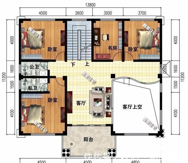 别墅|两栋宽138米的农村别墅,内带堂屋,第一栋外观对称设计