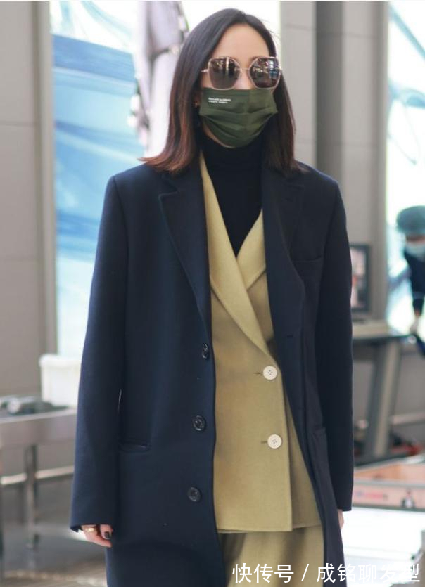 西装 张钧甯身材高挑匀称!大衣和西服叠穿显瘦不臃肿,真是又暖又美