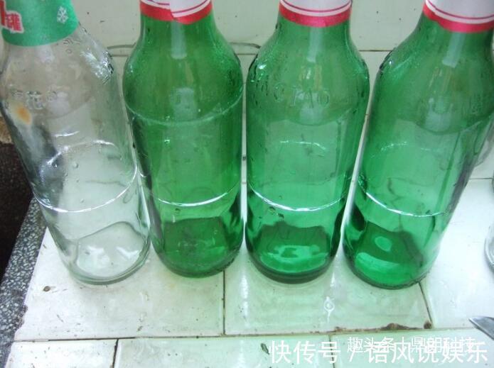 用家里的啤酒瓶做花盆,没想到用水煮的方法比玻璃刀割效果还好