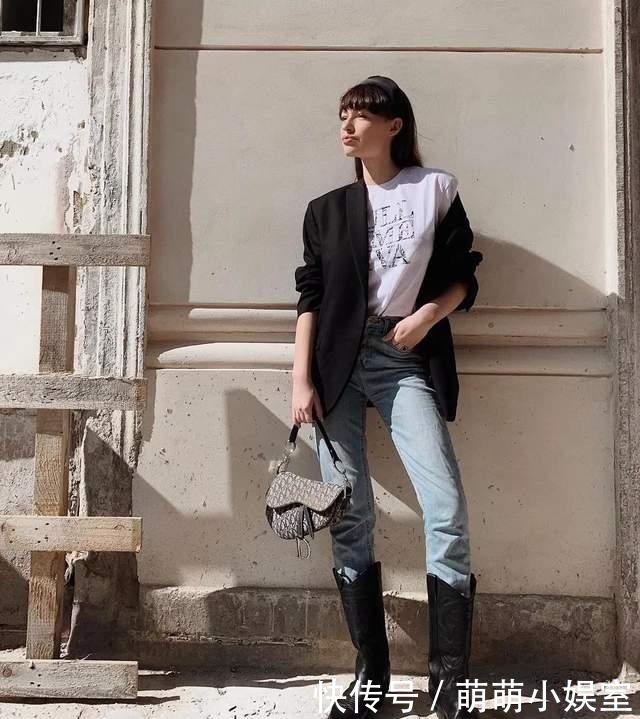 时尚|最近火了一种鞋子,叫“牛仔靴”,显瘦显高,搭大衣风衣都合适