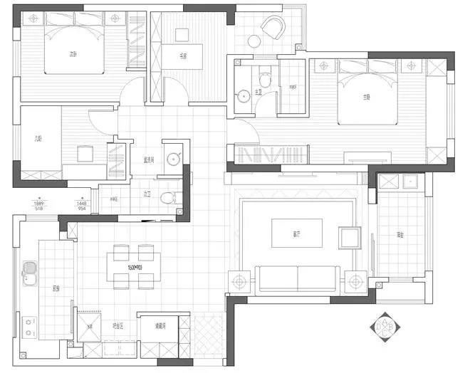 风格|145平米的美式风格，原来三居室还可以这样装修