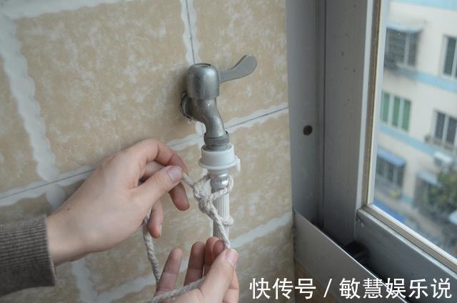 开关|不管家里有钱没钱,水龙头上放一根绳子,用途真厉害,省钱又实用